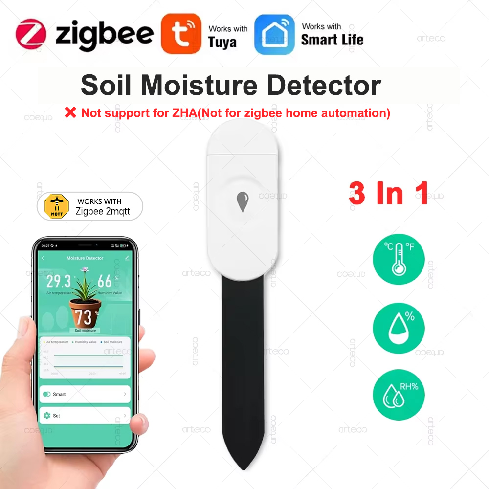 Smart Garden Moisture Sensor - Tuya Zigbee 3.0 Bodemvocht Tester Vochtigheid