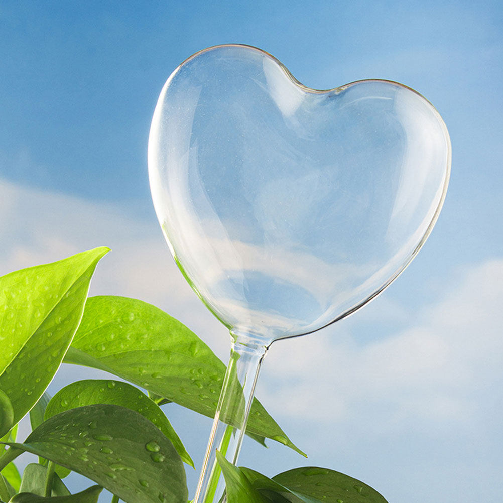 Plant Watering Globe - 3 stuks hartvormige glazen zelfwatergevende globes