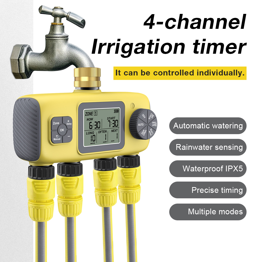 Smart Garden Tap - Automatisch bewateringssysteem Irrigatietimer Messing inlaat IPX5
