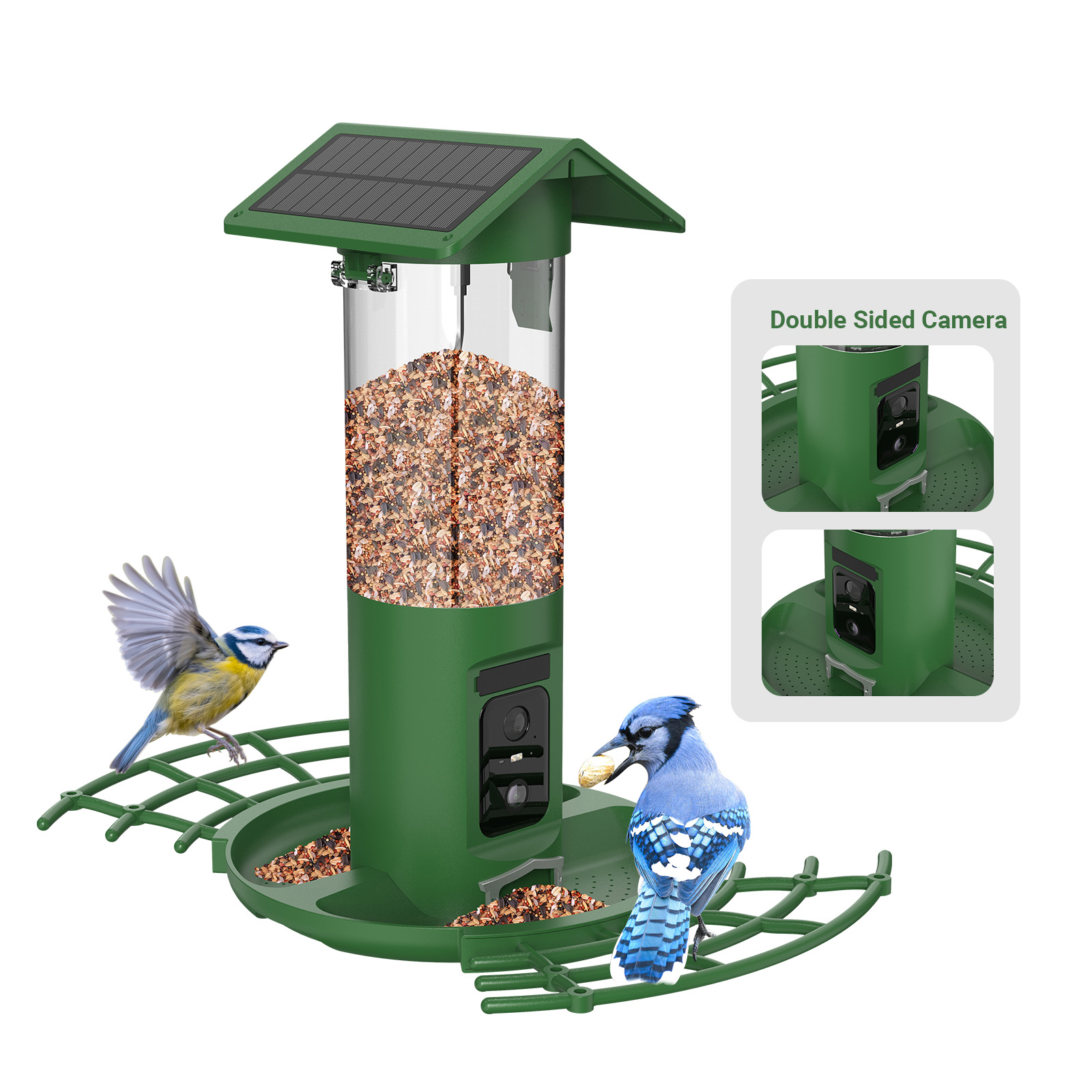 Smart Bird Feeder Camera - Slimme Dubbele Camera Vogelvoeder 2K HD