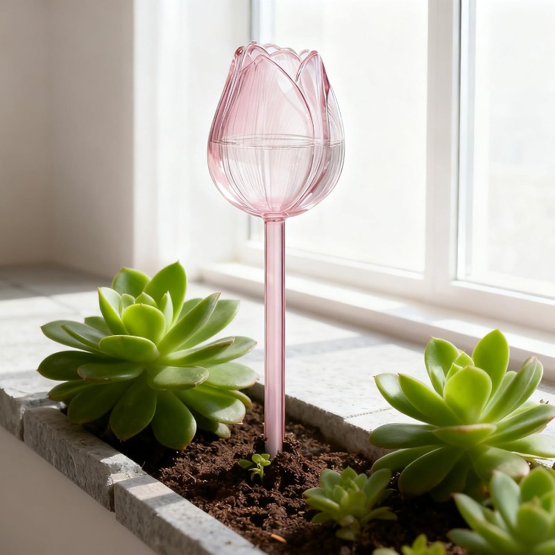 Roze Tulpenplantenbewateringsb - Plant Watering Globe recensie en prijs