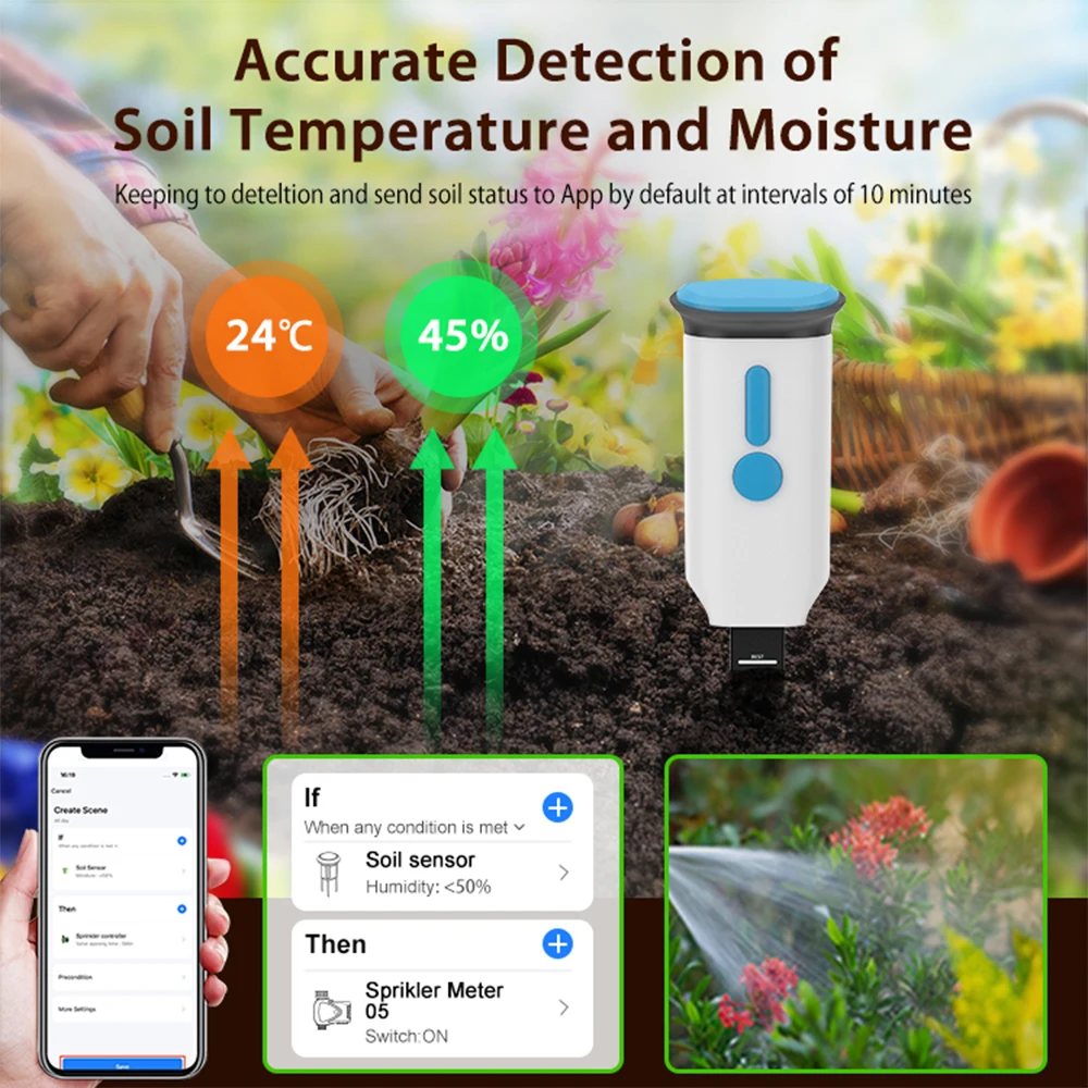Haozee Tuya Smart WiFi Bodemvo - Smart Garden Moisture Sensor recensie en prijs
