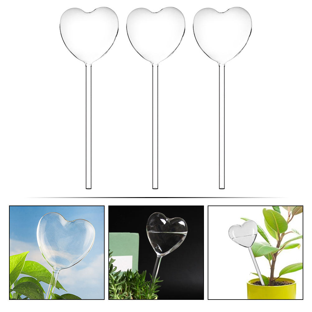 3 stuks hartvormige glazen zel - Plant Watering Globe recensie en prijs