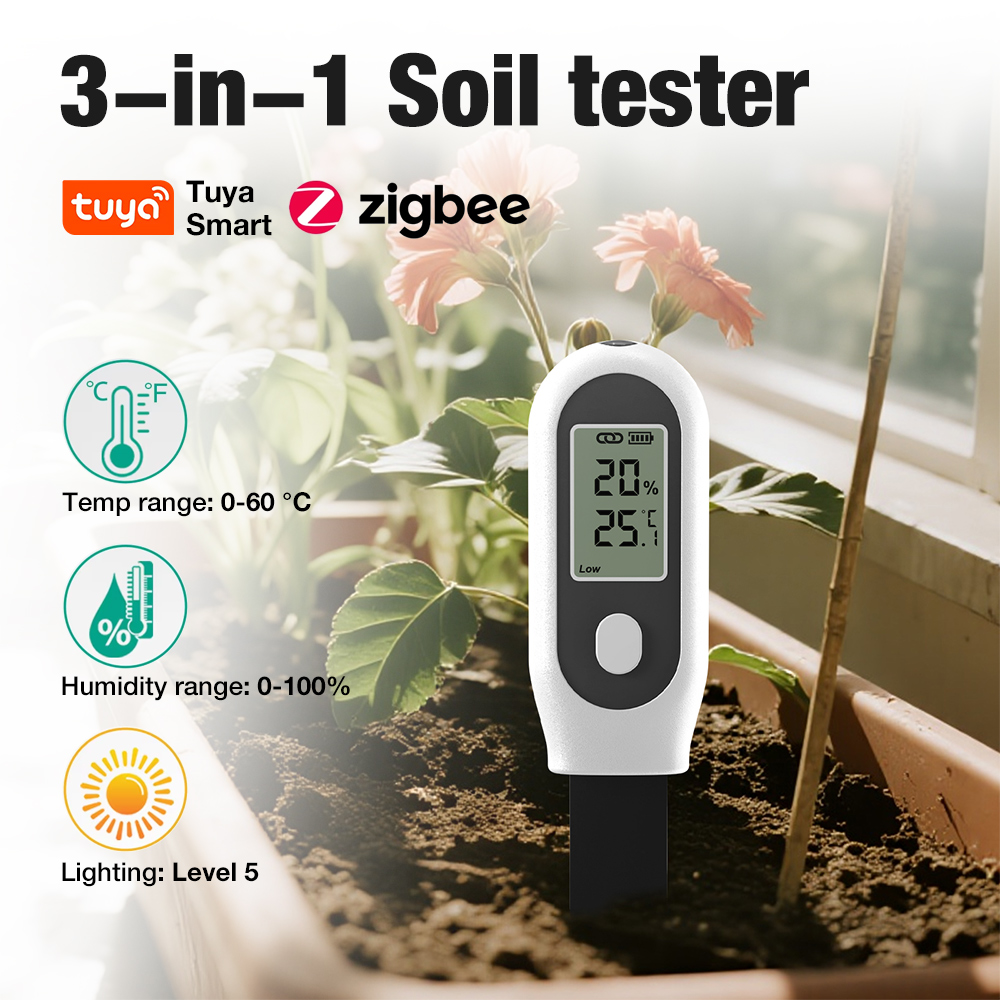 3-in-1 Bodemtester Zigbee Slim - Smart Garden Moisture Sensor recensie en prijs