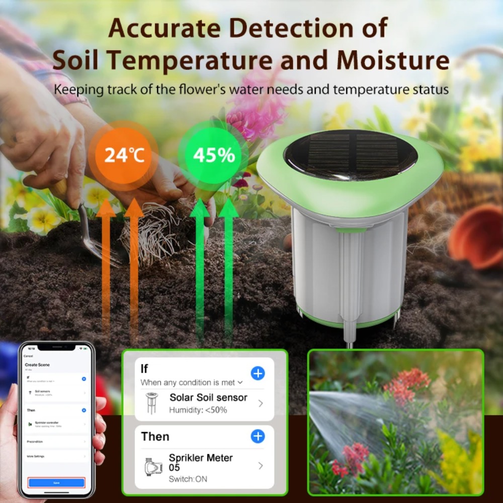 Slimme WiFi Solar Bodemtester  - Smart Garden Moisture Sensor recensie en prijs