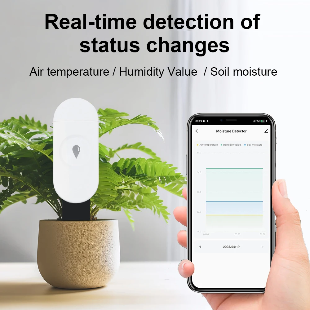 Tuya Zigbee Temperatuur Vochti - Smart Garden Moisture Sensor recensie en prijs