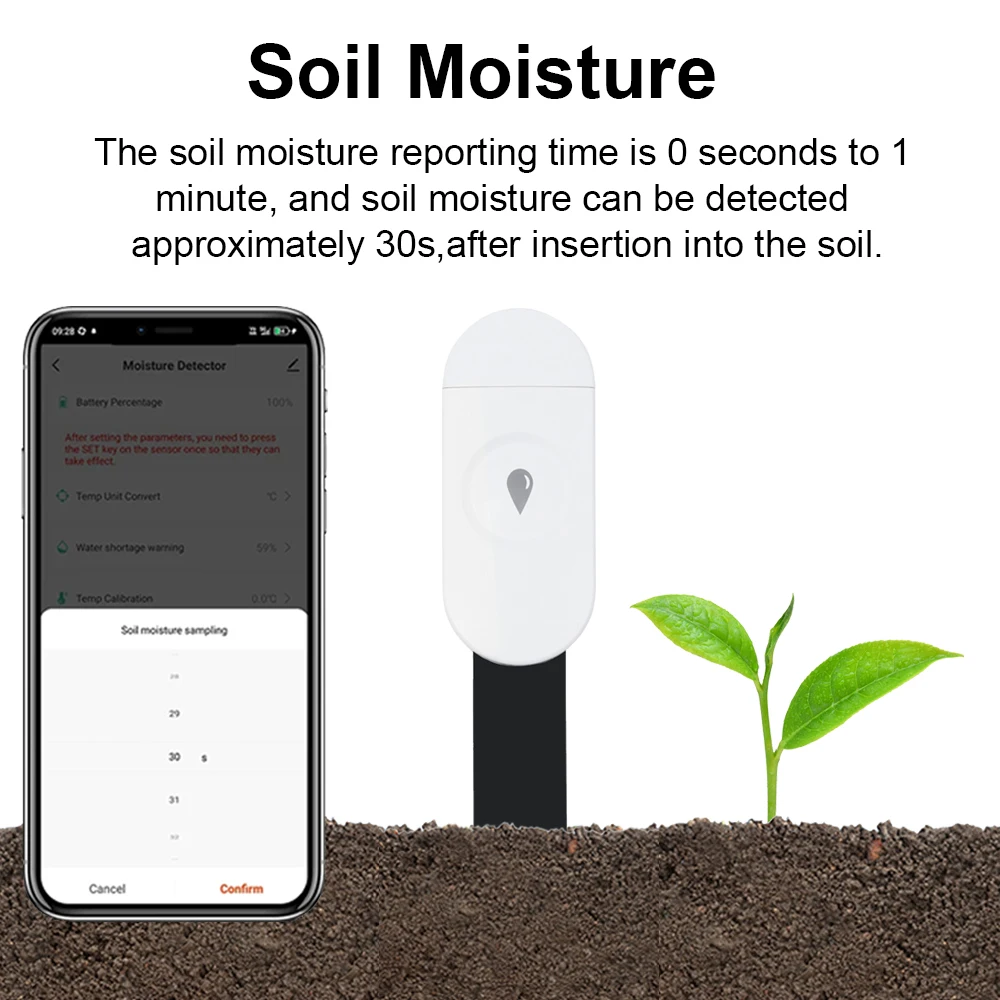 Tuya Zigbee Temperatuur Vochti - Smart Garden Moisture Sensor recensie en prijs