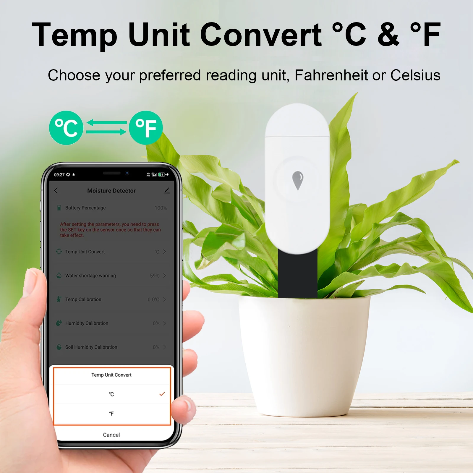 Tuya Zigbee Temperatuur Vochti - Smart Garden Moisture Sensor recensie en prijs
