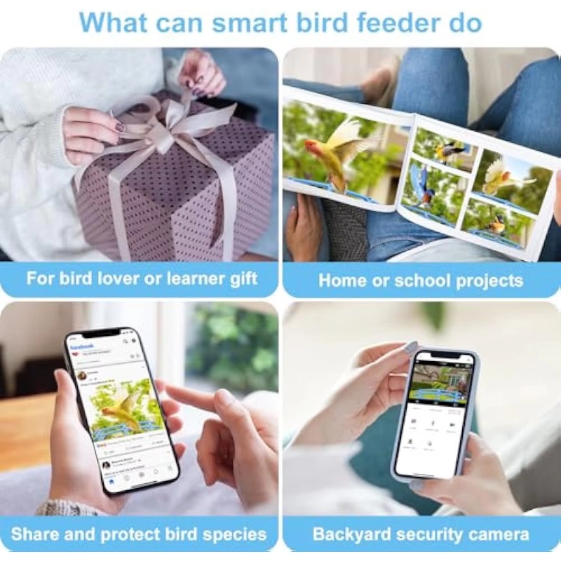 Slimme vogelvoeder met camera, - Smart Bird Feeder Camera recensie en prijs