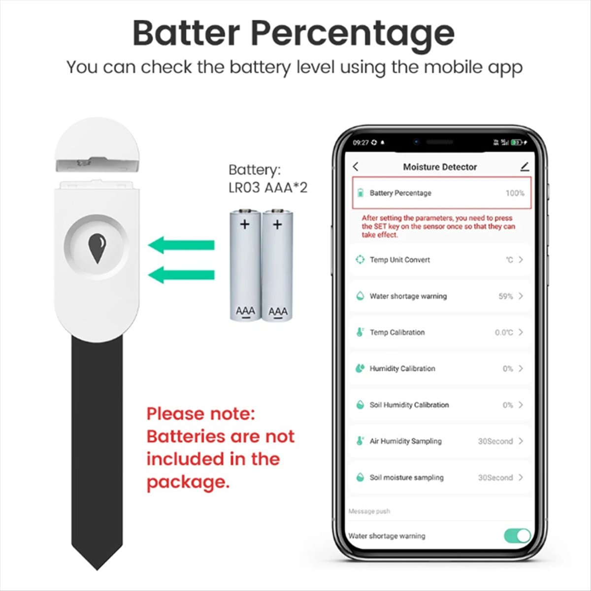 ABJA Tuya Zigbee Smart Soil Te - Smart Garden Moisture Sensor recensie en prijs
