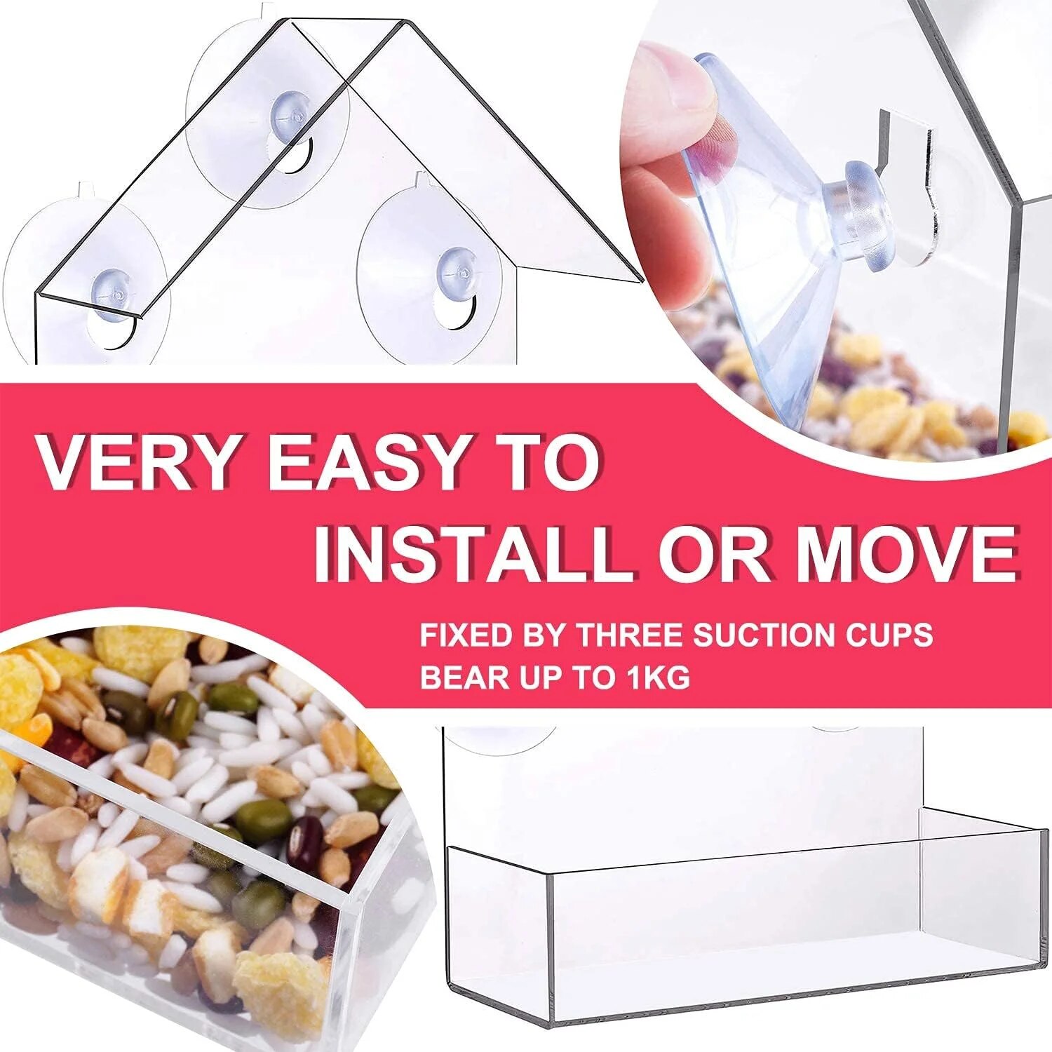Acryl Vogelvoeder Helder Venst - Smart Bird Feeder Camera recensie en prijs